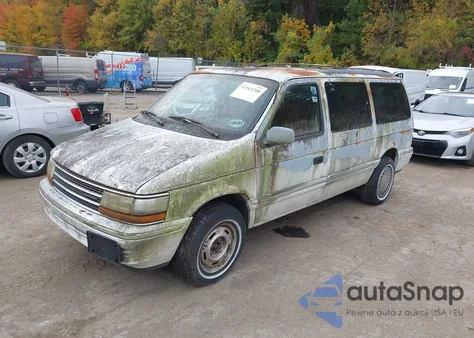 1992 Plymouth Grand Voyager Se from USA, damaged, VIN 1P4GH44R9NX146771